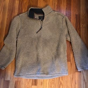 True Grit Tan Fleece Pullover